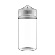 200ML V3 PET UNICORN BOTTLE WITH CRC & TAMPER EVIDENT BREAK-OFF BANDS (CLEAR BOTTLE WITH NATURAL CAP)